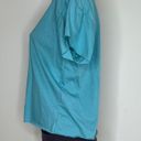 The Comfy  And Ready Crop Tee In Aqua Size Large  Photo 4