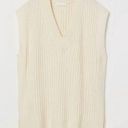 H&M White Knit Sweater Vest Photo 0