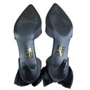 Journee Collection  Satin Pump Sz 6 Black Bow Retro Boho Holiday Classic Y2K NWOT Photo 8