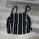 Hollister Black & White Striped Tank Top Photo 0