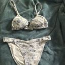 Hollister Navy Floral Bikini Set Photo 1