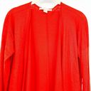 Michael Kors Michael  Womens Linen Blend Open Front Long Line Cardigan Size XS Photo 1