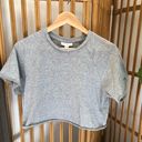 Topshop  grey cropped T-shirt Photo 2