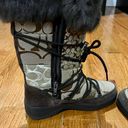 Coach Winter Snow Boots With Fur Photo 5