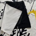 Bebe Asymmetrical  Black & White Zipper Mini Skirt Photo 2