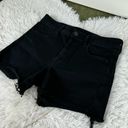 American Eagle  Hi-Rise Shortie Next Level Stretch Black Raw Hem Shorts Size 8 Photo 7