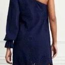 Hill House  Navy The  Mila Dress Eyelet One shoulder Dress Large Photo 1