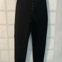 American Eagle  NWT Black The Dream Jean Curvy High Rise Jegging Crop Size 00/24W Photo 2