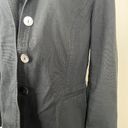 J.Jill  Mother of Pearl Button Front Black Blazer Size 14 Photo 3