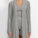 SKIMS Grey Stretch Jersey Knit Robe No Belt Pockets Loungewear PJ size XL Photo 7