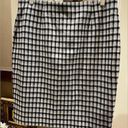 J.Jill  Ponte Plaid Skirt Women's Sz Medium Gray Plaid Stretch Photo 5