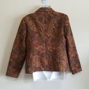 Chadwick's 𝅺 Brown Floral Blazer Sz 10P Photo 5