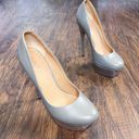 L.A.M.B. . • Carefree platform heels stiletto Taupe leather Gwen Stefani Photo 1