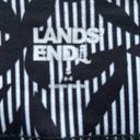 Lands'End New  Womens Active Crop Black White Yoga Pants Small Photo 4