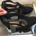 Comfort view wide width sage black kitten heel heels size 8 Photo 4