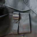 Coach  Short Double Breasted Trench Coat Sz. M Black Pockets Flawed Belt MIA Photo 5