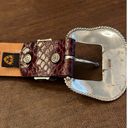 Ariat  Brown/Purple Leather Rhinestones Belt Woman’s Size 30 / 75 Photo 5