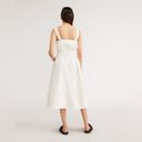 Everlane The Organic Cotton Herringbone Dress Midi Length Bone White NWT Size XS Photo 2