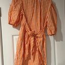 Amazon Orange gingham dress Photo 0