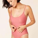 ANDIE  Swim Pink Punch Riviera Belted One Piece Swimsuit Sz S NWT Photo 0