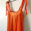 FRNCH Rawen Tiered Maxi Dress Orange with Tie Straps - Size S Photo 6