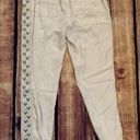 Rebecca Taylor  Beige Khaki Embroidered size 6 Joggers Photo 12