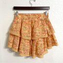 Aerie Womens Skirt Rock N Ruffle Floral Printed Mini Tiered Smocked Size Medium Photo 2