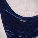 Triangl Women's Small/XS  Camille Navy Blue Italian Velvet Bikini Set Photo 5