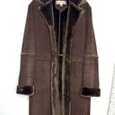 Jones New York Penny Lane Vintage Faux Fur Brown Coat Women’s Medium Photo 0