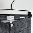 frame denim Frame Le Bardot Flare Pant Noir Prince of Whales Check Print Black White 27 Photo 4