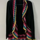 Double Zero  Ladies Sweater Crocheted Size L open front Photo 0