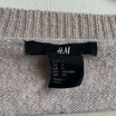 H&M  Metallic Confetti Dot Wool Cardigan Sweater (S) Oatmeal Photo 4