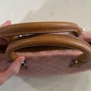 Gucci Pink GG Canvas And Leather Trim Handbag Vintage Photo 10