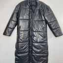 Wilson’s Leather WILSONS LEATHER Oversized Faux Leather Long Puffer Jacket, Black, size S Photo 0