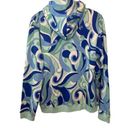 Hill House  The Allie Zip-Up in Ocean Kaleidoscope—Size XL Photo 1