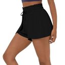 Halara NWT Frill High Waisted Elastic Waistband Drawstring Flowy Stacked Shorts Photo 0