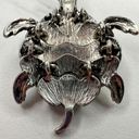 Silver Tone Turtle Pendant Photo 7