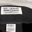 St. John  Signature High Rise Straight Leg Jeans in Black Size 2 Photo 8