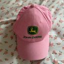 John Deere Pink  baseball trucker hat with embroidered logo Photo 0
