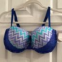 Fruit of the Loom COPY - Size 38d bright blue chevron convertible bra Photo 0