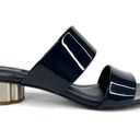 Salvatore Ferragamo  Belluno Patent Two-Band Slide Sandals Flower Heel US 5.5 Photo 0