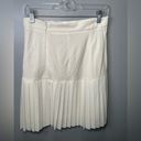 Akris Punto  Women's Cream Pleated Knee Length Wool Blend Skirt Size 6 Photo 1