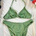 Green Sparkly Bikini Set Size M Photo 0