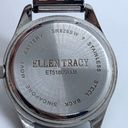 Ellen Tracy  women watch 35mm case silver tone mesh band gold tone dial runs Photo 5