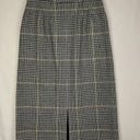 Pendleton  Virgin Wool Houndstooth Pencil Skirt Black Yellow White Size 12 Photo 2