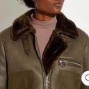 Truth NYC Army Green Suede/faux Fur Aviator Coat NWT Photo 2