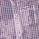 Pilcro  Anthropologie Pink Tie Dye Plaid Button Up Long Sleeve Women’s Shirt XXSP Photo 1