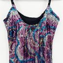 Wet Seal Womens Y2K Vintage Psychadelic Sequin Printed Mini Dress Size M Photo 5