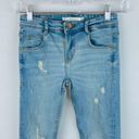 ZARA  Trafaluc Light Wash Fringed Hem Jeans 00 Photo 2