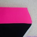 Beach Riot NEW  Emmy Bottom In Black Neon Pink Colorblock, XS Photo 13